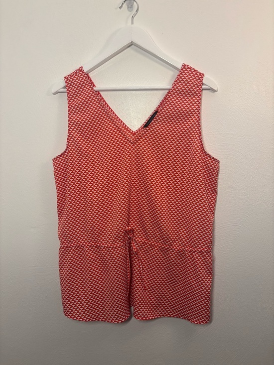 Banana Republic Tops - Banana Republic Red Geometric Tank Top Size Large